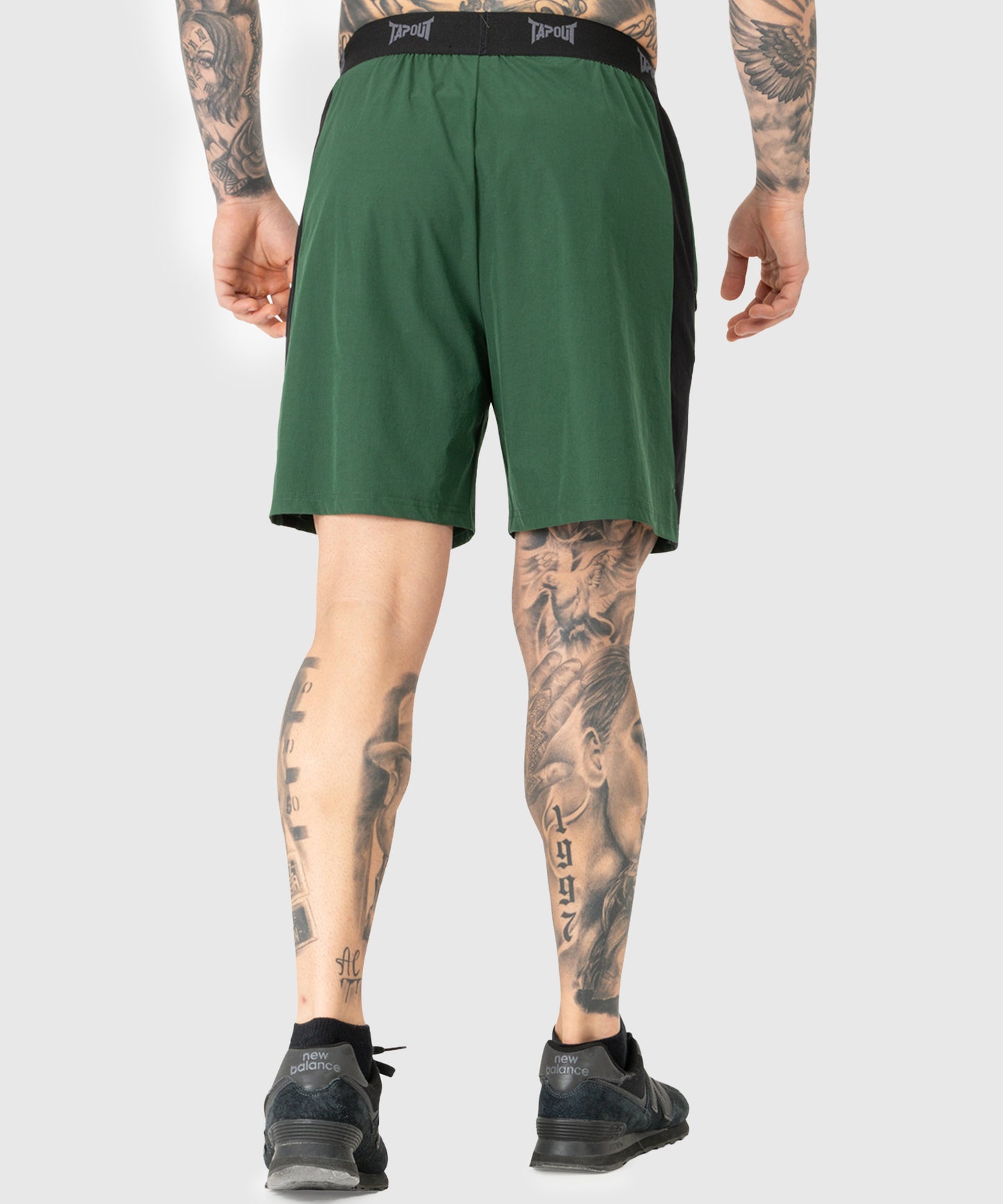Tapout Training Fightshorts - Grün/Schwarz