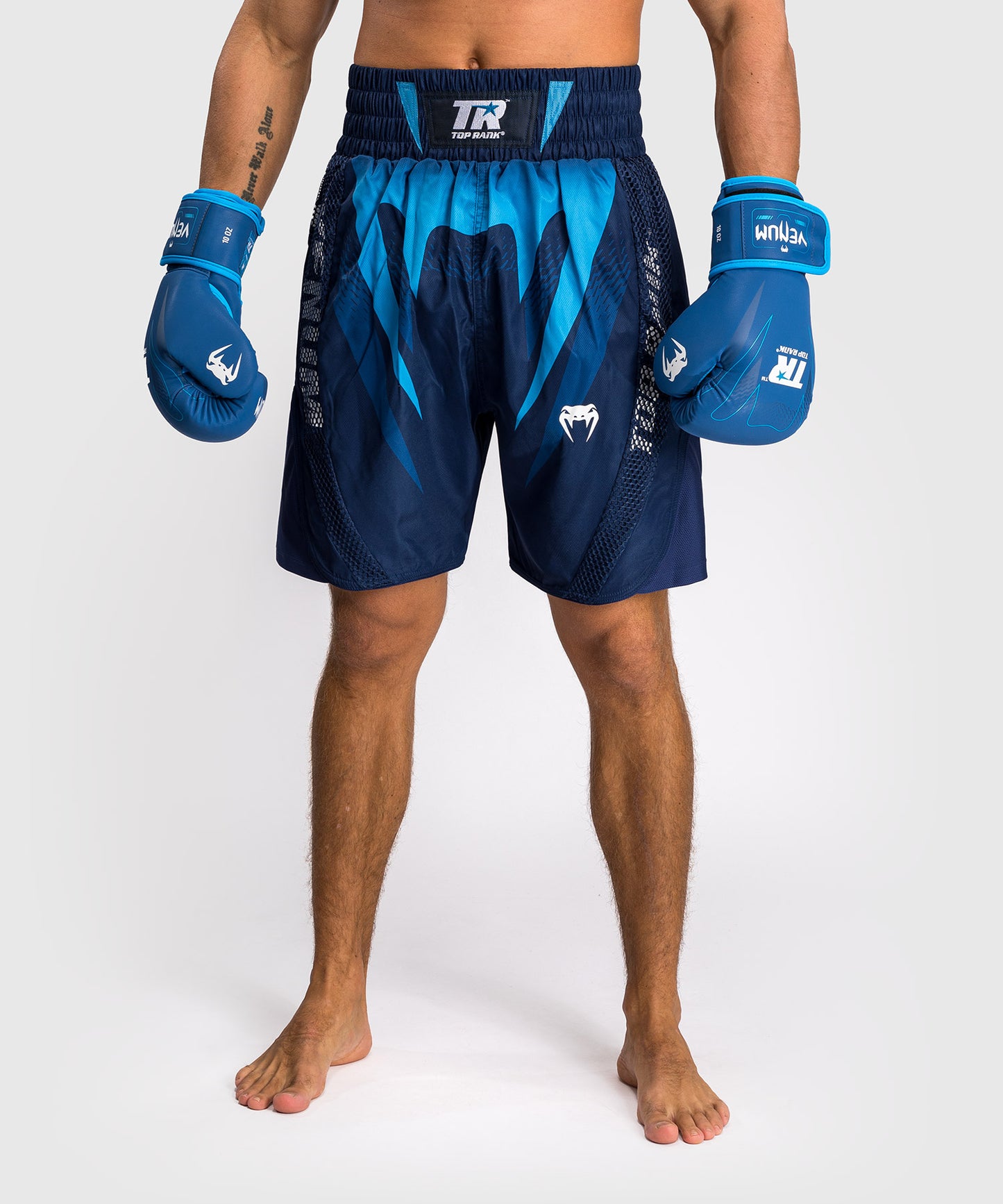 Short de Boxe Venum x Top Rank Original pour Hommes - Bleu Marine