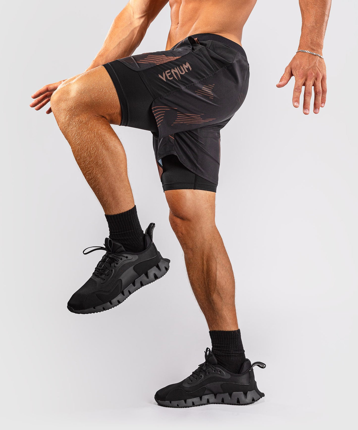 Venum No-Gi 6.0 Pantalón Corto de Entrenamiento - Negro/Marrón