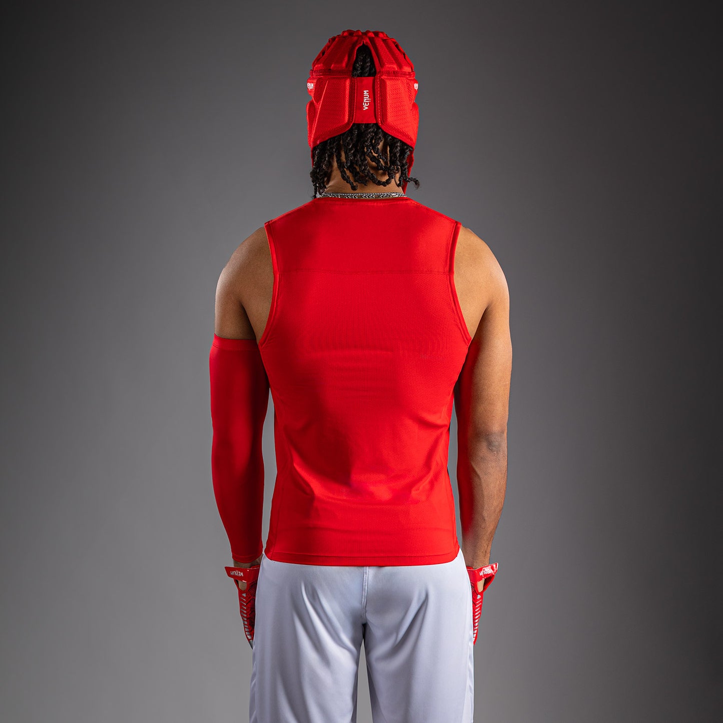 Venum Elite Football Maglietta a Compressione Senza Maniche - Rosso
