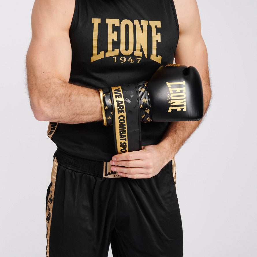 Leone DNA Guantes de Boxeo - Negro/Oro