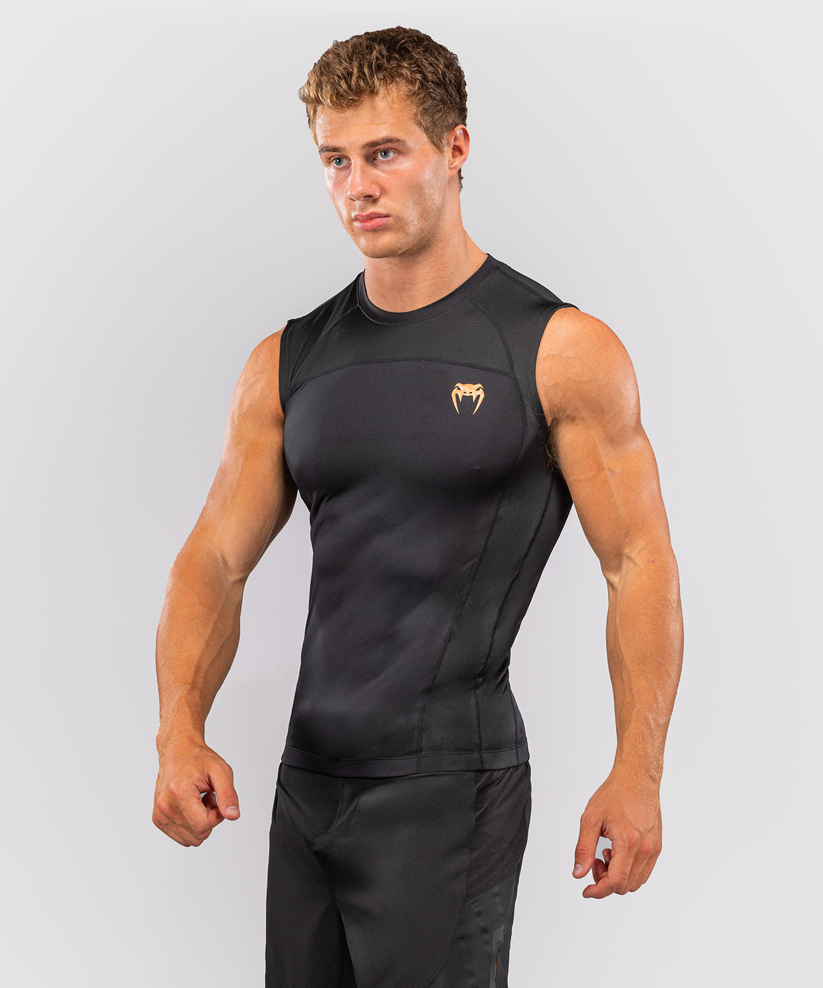 Venum G-Fit Revolution Rashguard sin mangas - Negro/Cobre