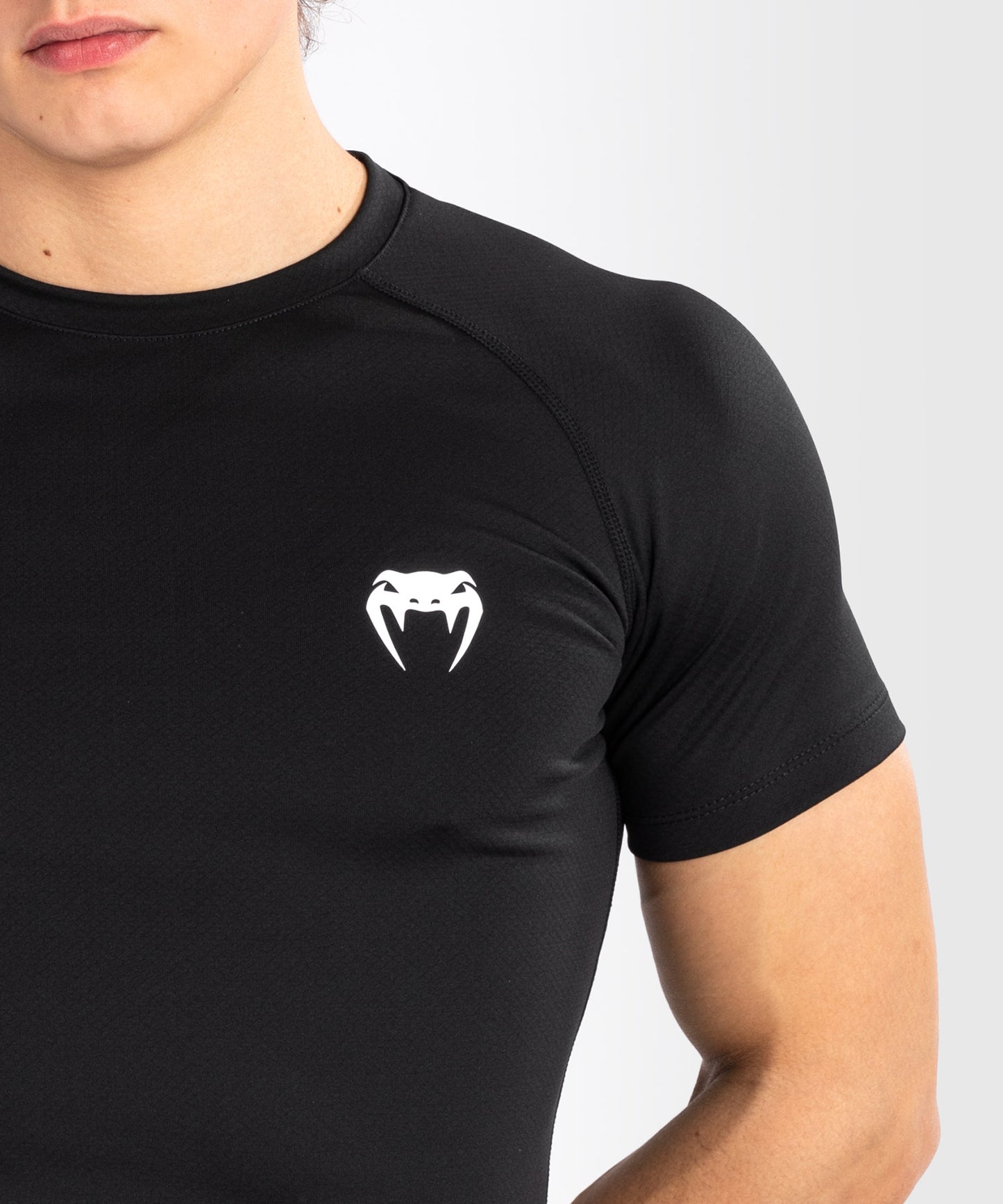 Venum Contender Herren Kurzarm Rashguard - Schwarz/Weiß