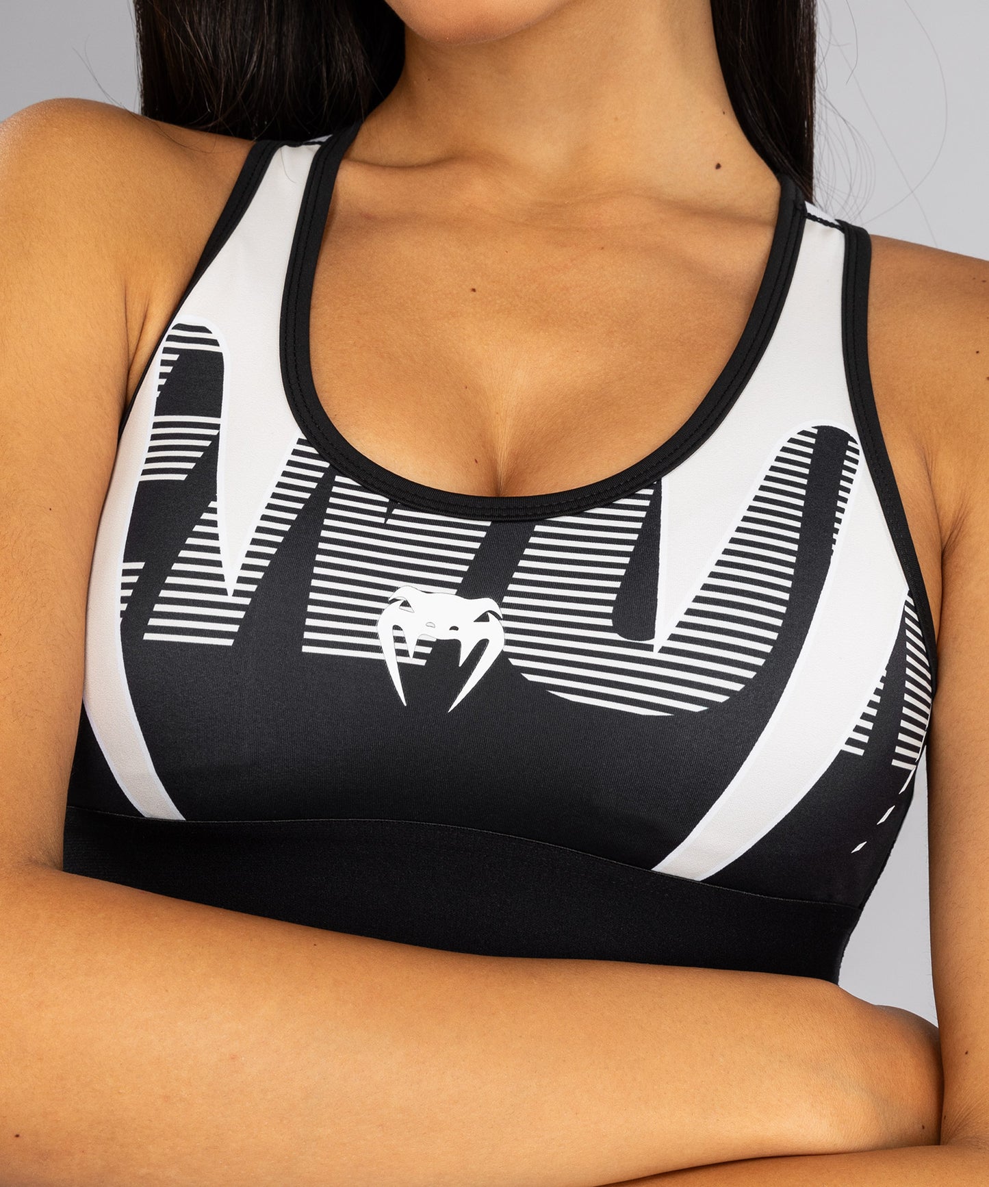 Brassière de Sport Femme Venum Adrenaline – Noir/Ivoire