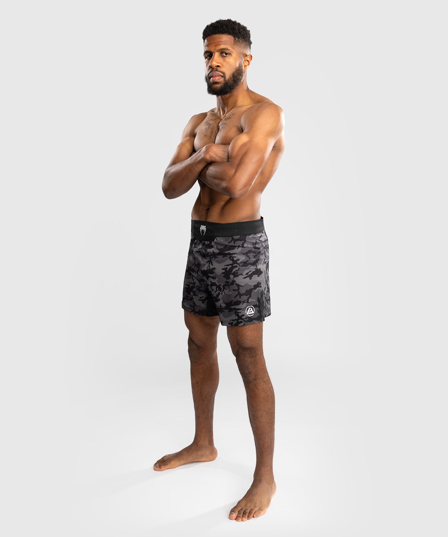 Venum x Polaris Pantaloni da Combattimento - Nero/Grigio Tempesta