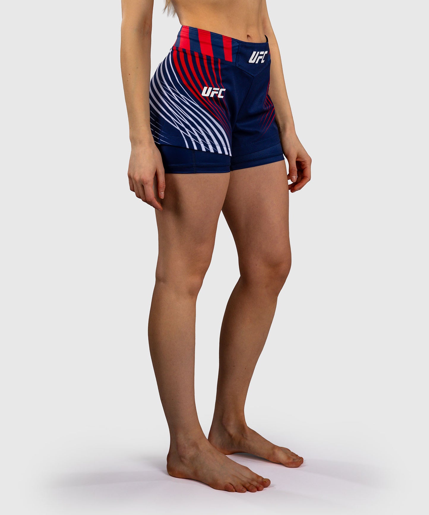 Women's Official UFC Freedom 250 by Venum Blue Authentic Fight Night Fight Short