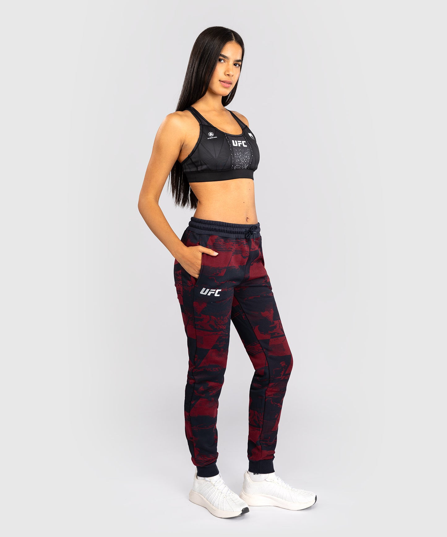 Women's UFC Zenith by Venum Burgundy Authentic Fight Week Pant