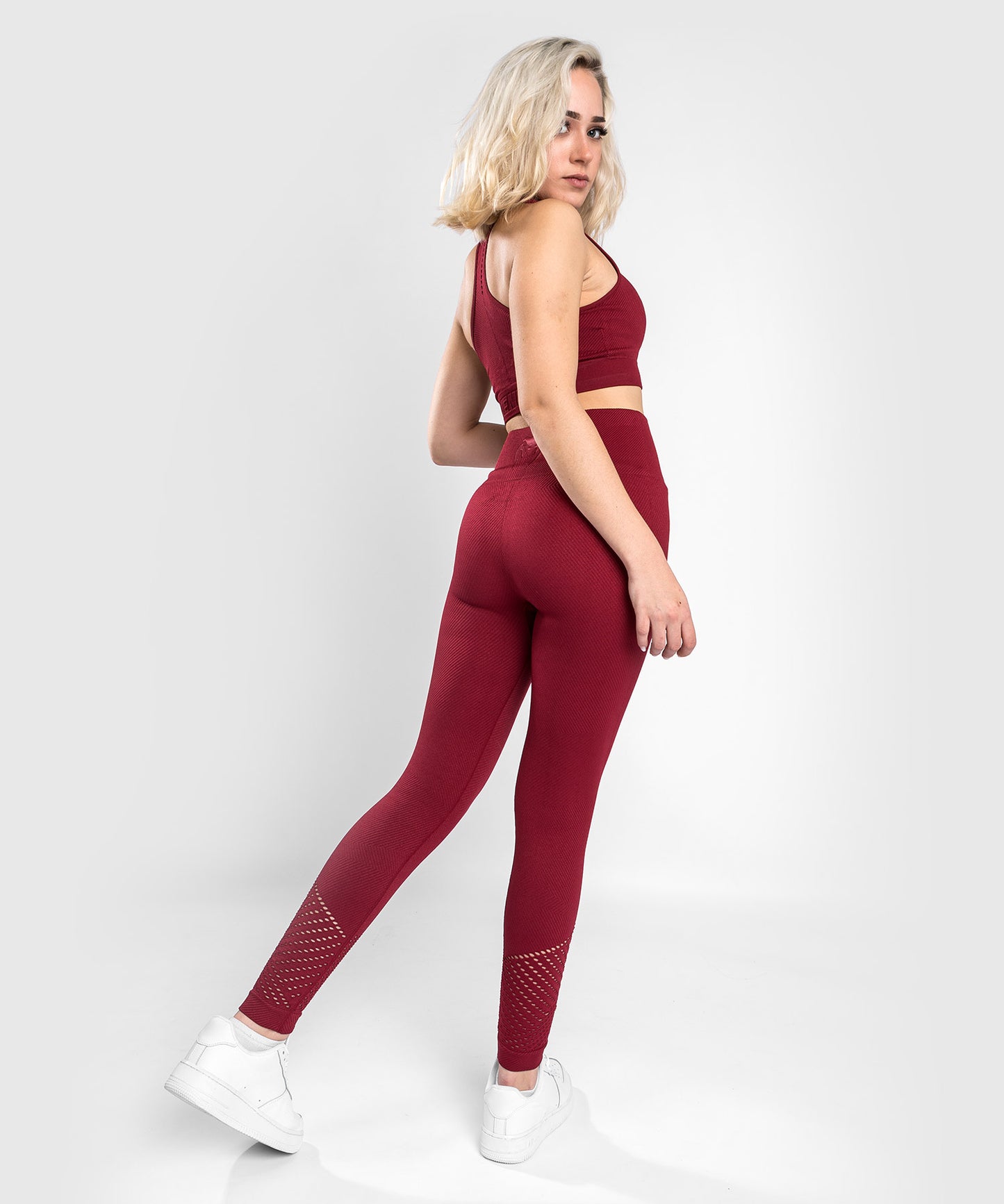 Venum Sparring Seamless Leggings ⅞ - Bordeaux 