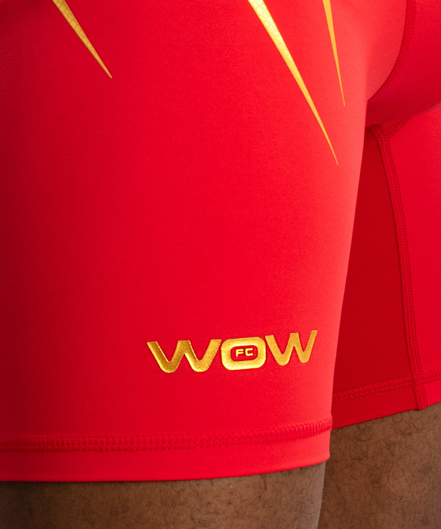 Short de Compression Venum x WOW FC - Rouge/Or