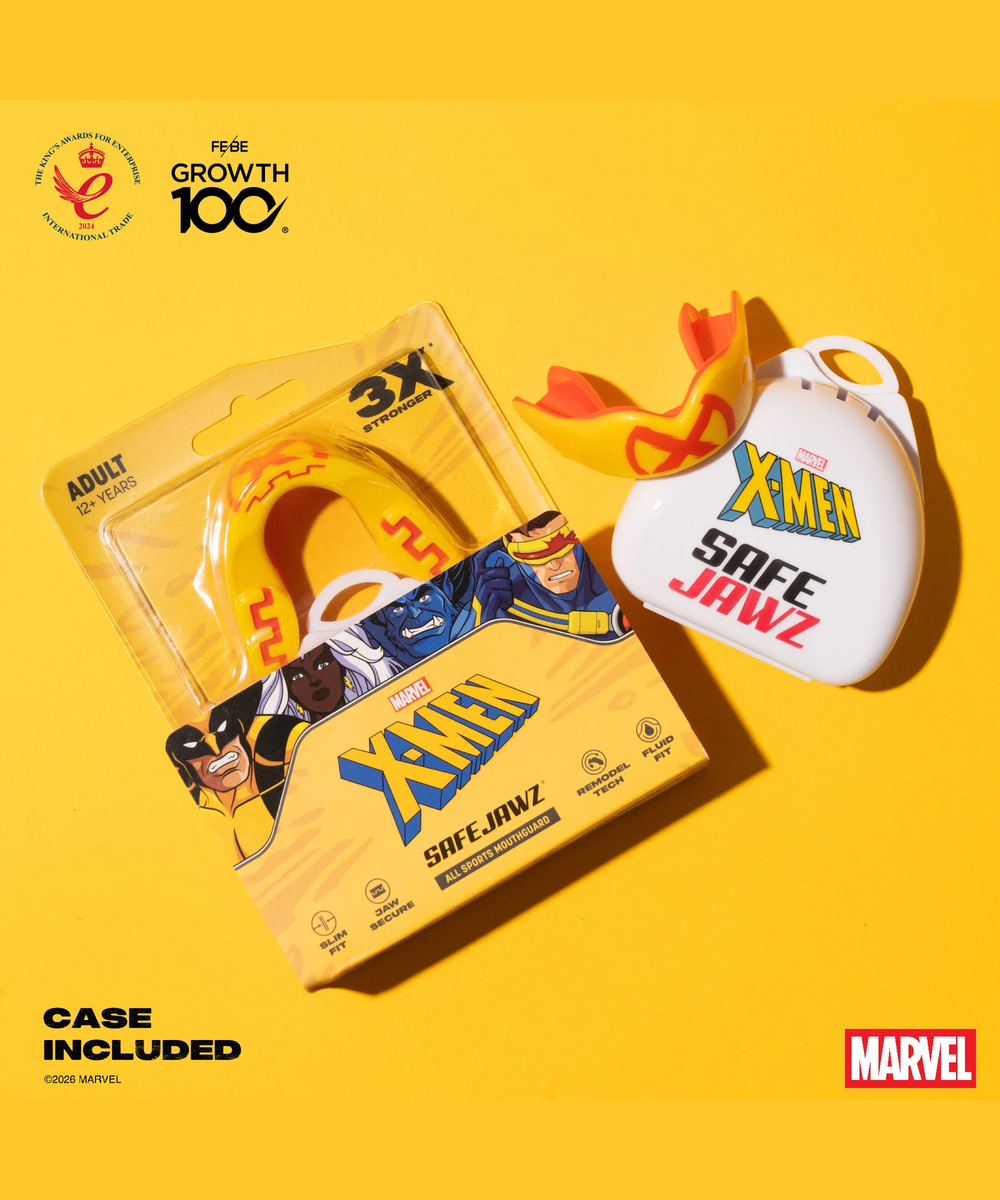 Safejawz Marvel X-Men Logo Mundschutz - Gelb