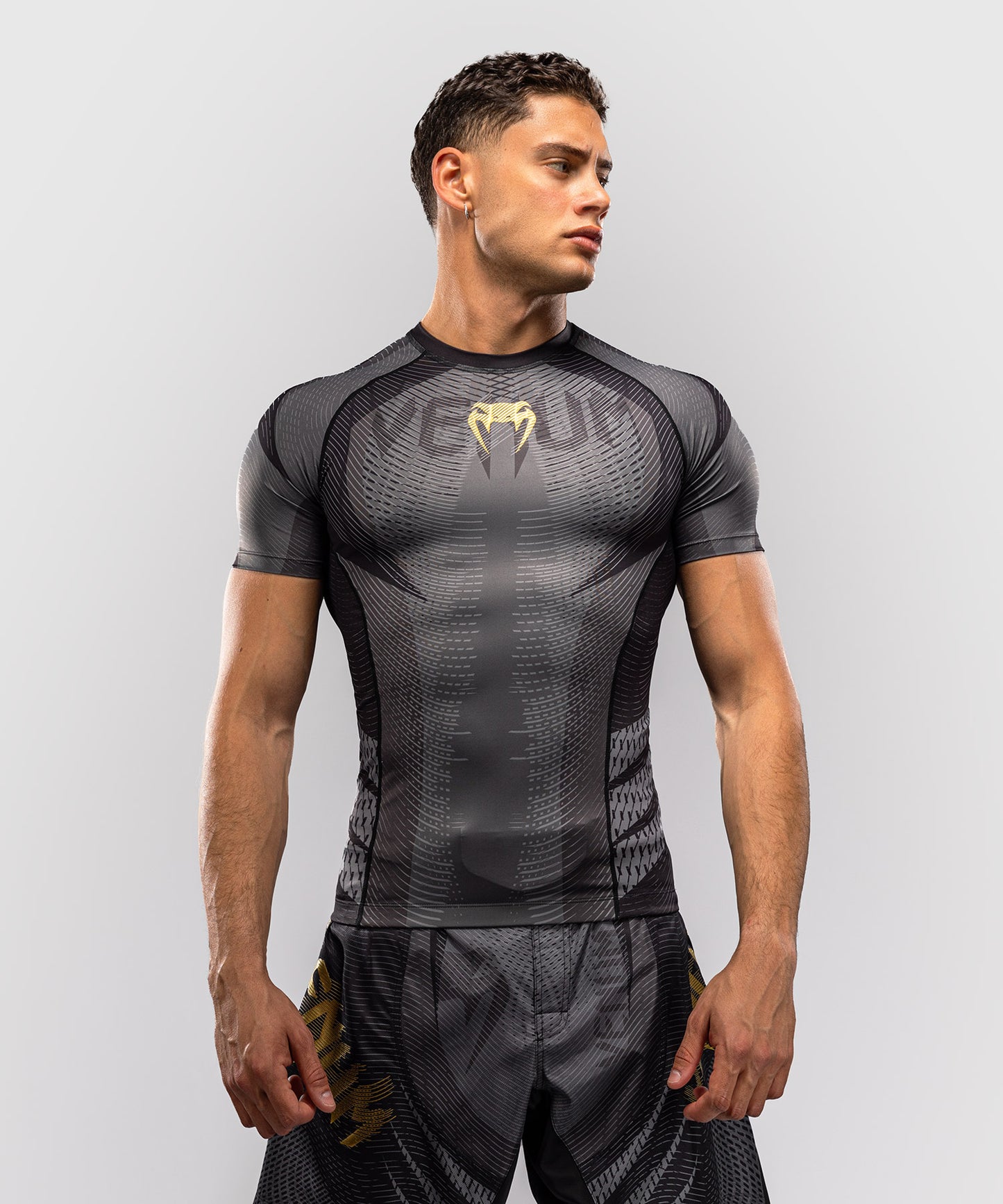 Venum Galactic 3.0 Rashguard Manga Corta - Negro/Oro