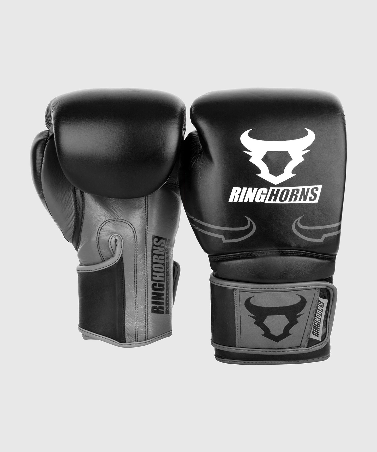 Ringhorns Destroyer Boxhandschuhe - Leder - Schwarz/Grau