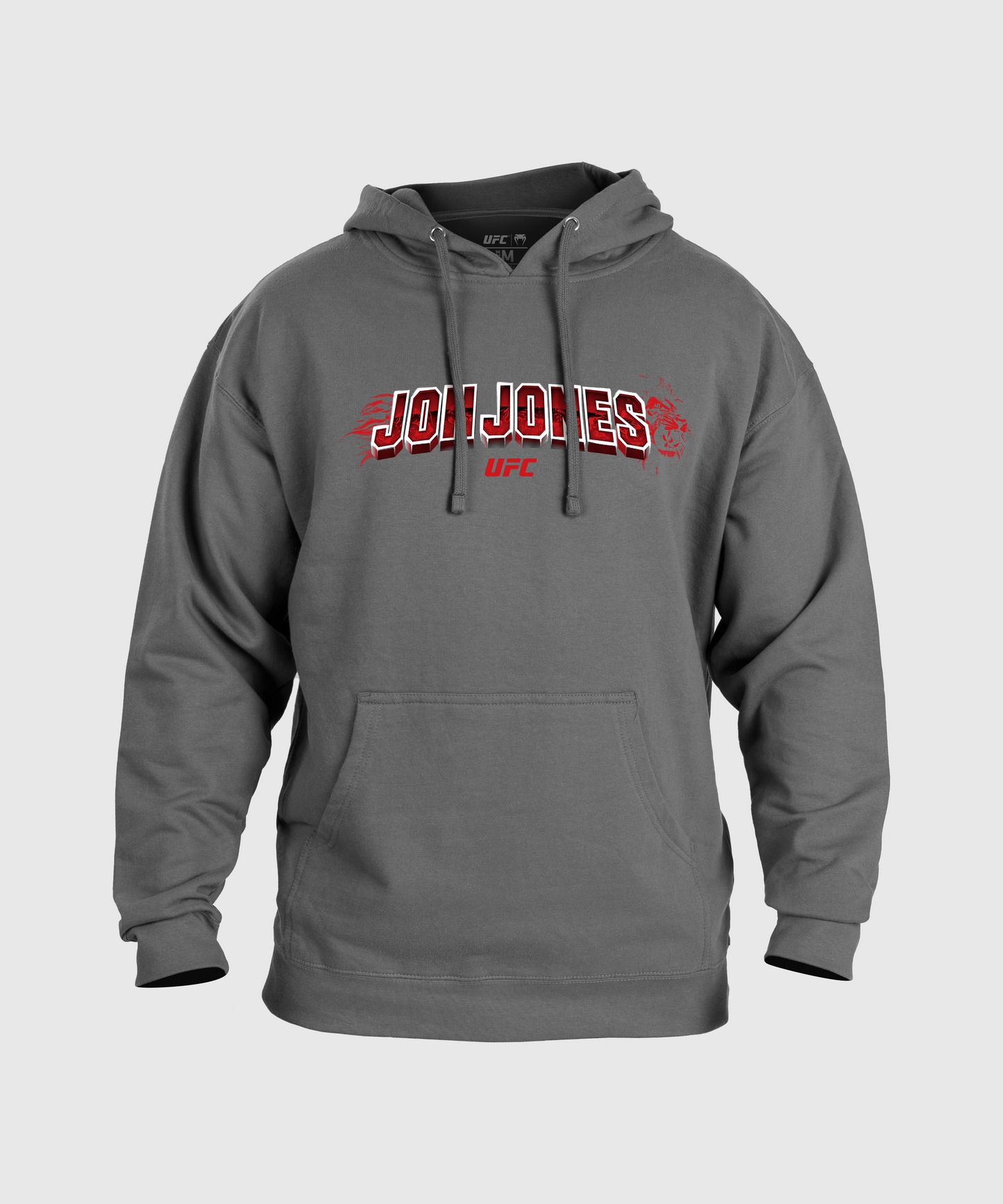 Sweatshirt à capuche pour Hommes UFC Unrivaled by Venum Jon Jones - Gris Mélangé