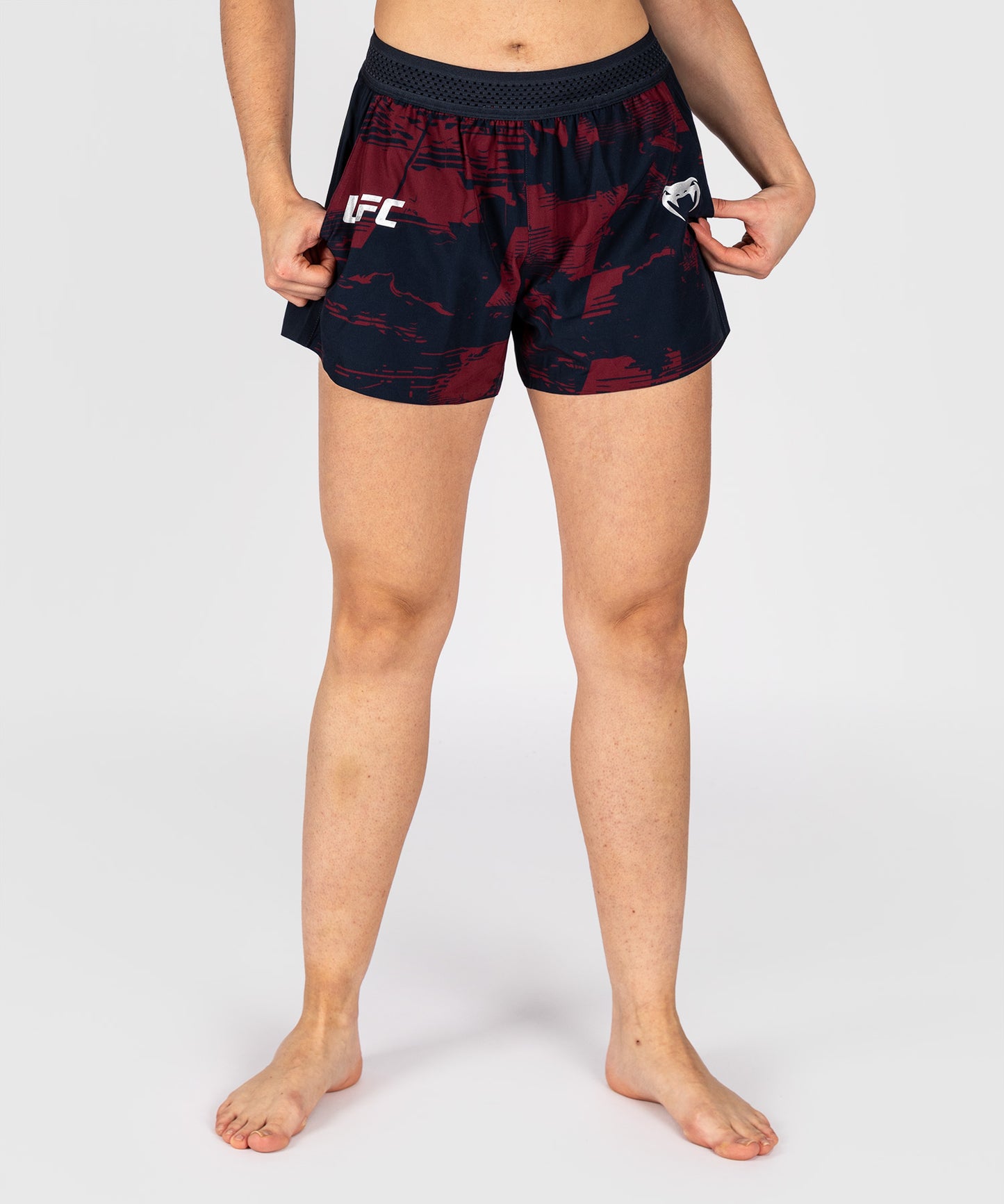 UFC Zenith by Venum Authentic Fight Week Pantaloncini Performance Donna - Blu navy/Bordeaux/Argento