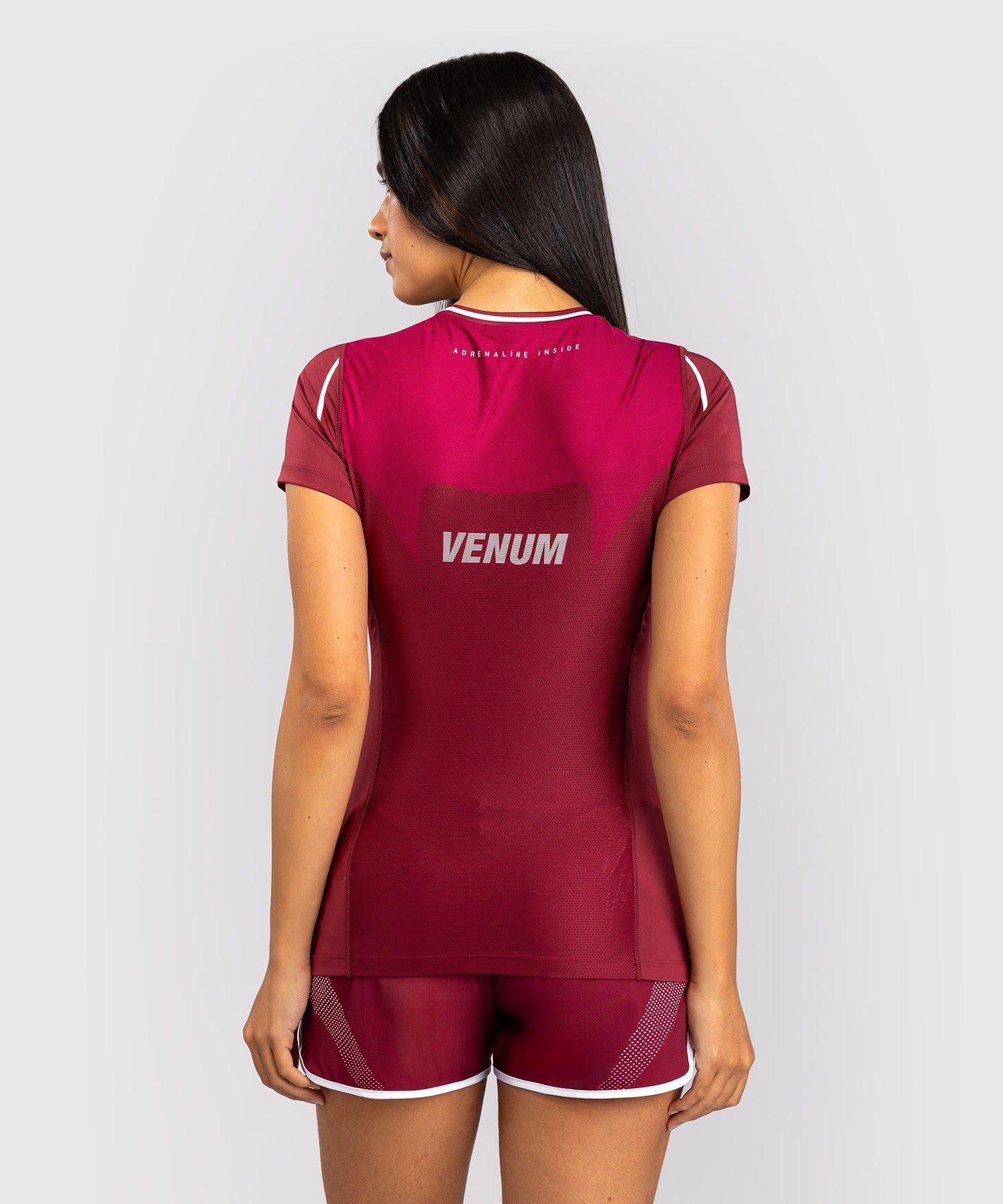 T-shirt Dry-Tech Femme Venum Adrenaline – Bordeaux/Rose