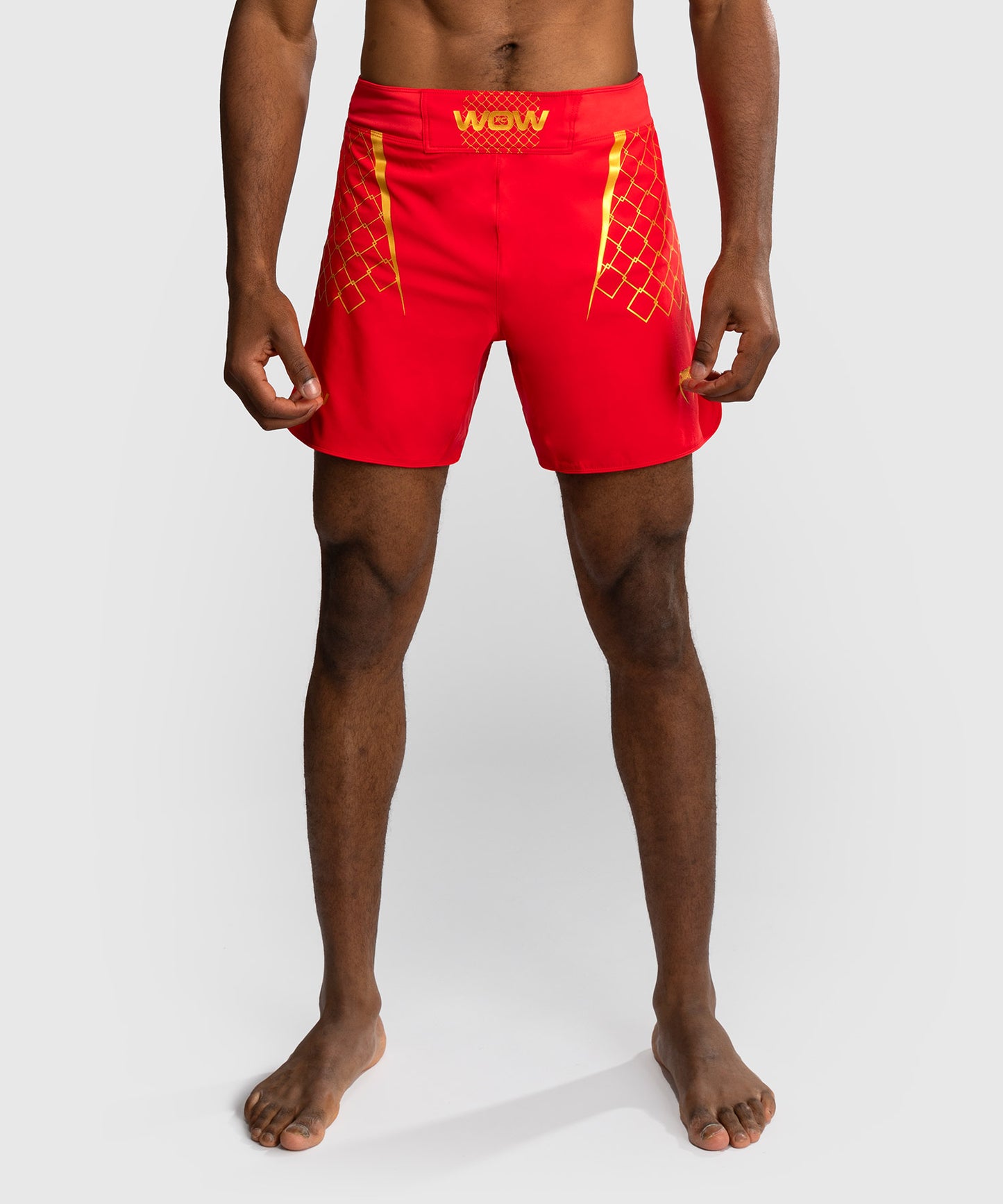 Short de Combat pour Hommes Venum x WOW FC - Fury Rouge/Or