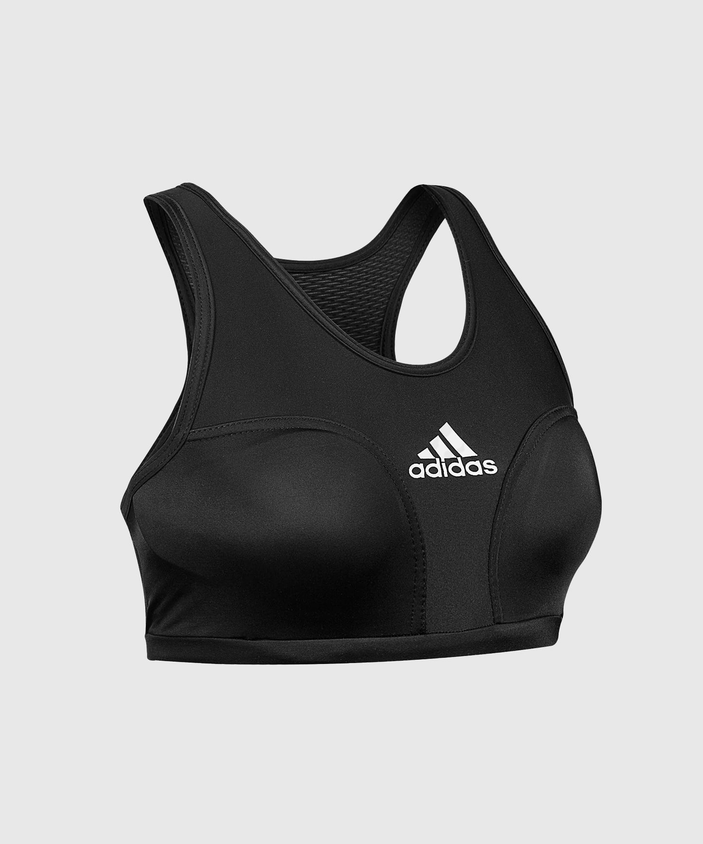 Adidas Sujetador Deportivo con Protector de Pecho Integrado - Negro/Blanco