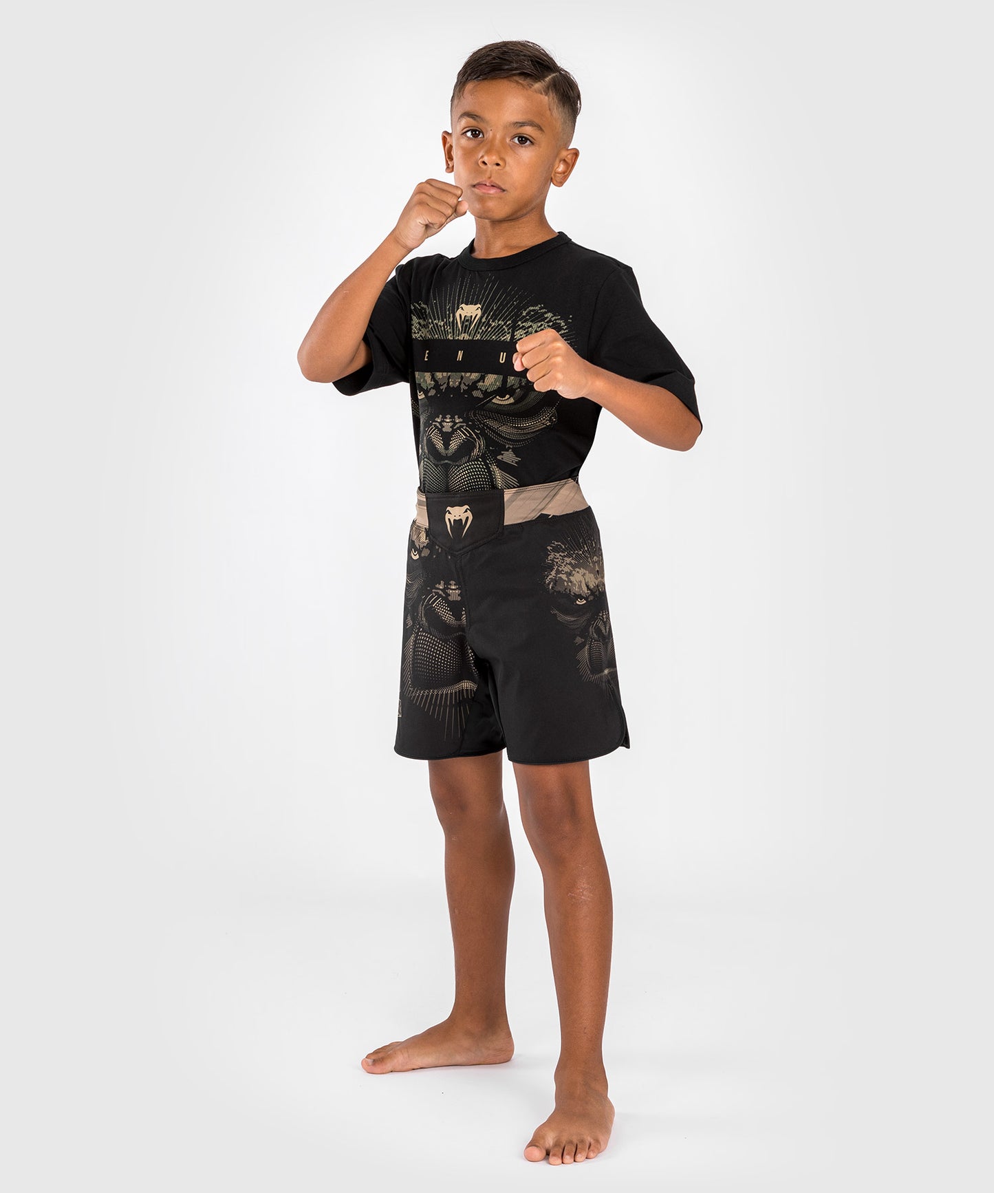 Venum Gorilla Jungle Pantalones Cortos de Lucha para Niños - Negro/Arena