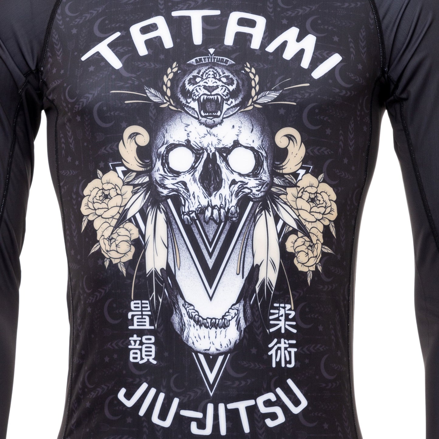 Tatami Fightwear Totem Eco Tech Recycled Long Sleeve Compression T-shirt - Black/White