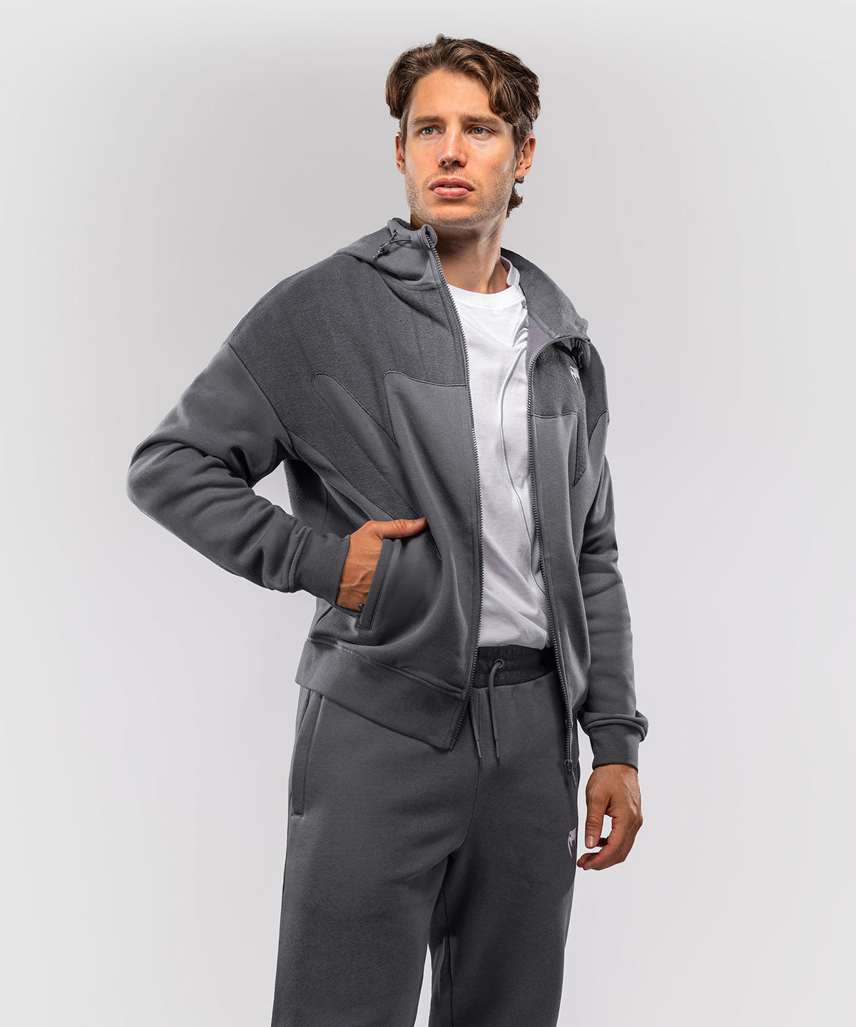 Veste de survêtement Venum Attack Fleece & Weave - Gris