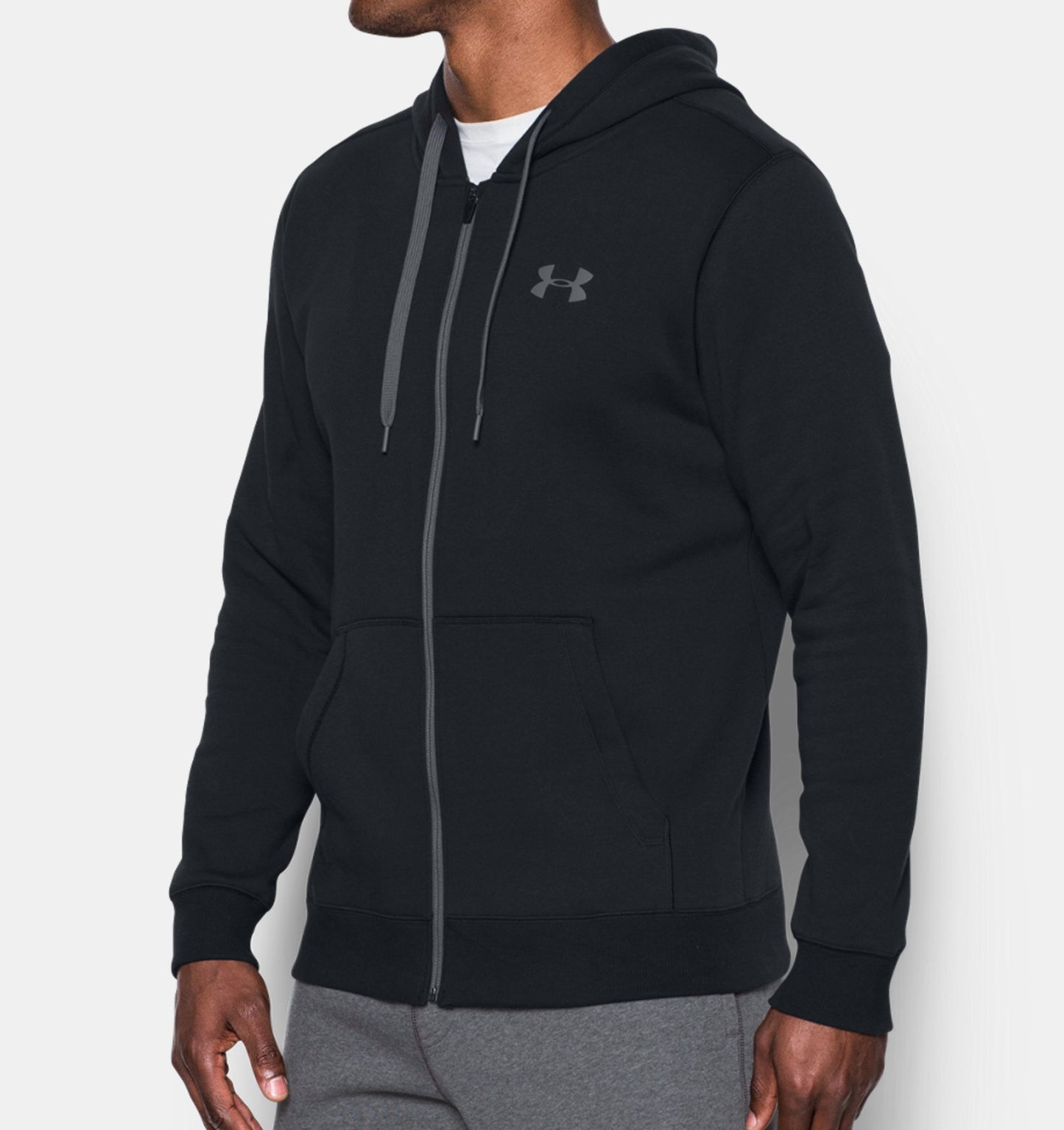 Under Armour Rival Fitted Kapuzenpullover – Schwarz