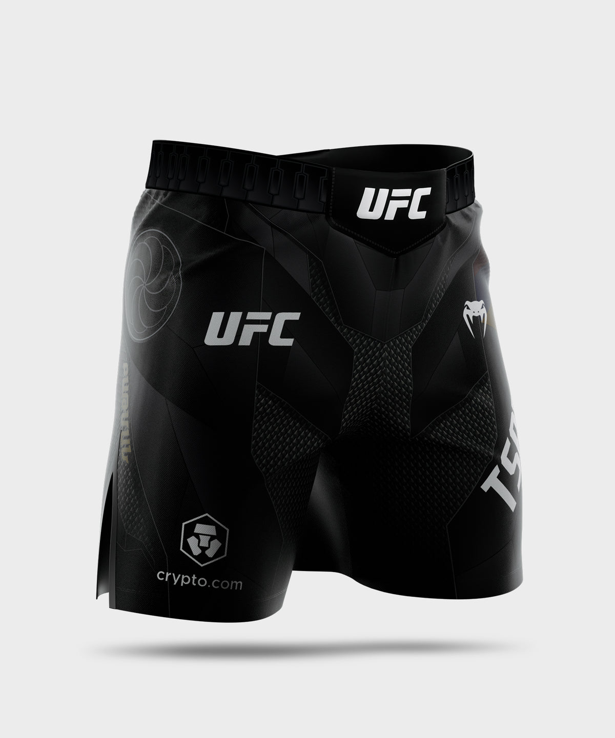 UFC Adrenaline Unrivaled by Venum Herren Fight-Shorts kurze Passform Arman Tsarukyan - Schwarz