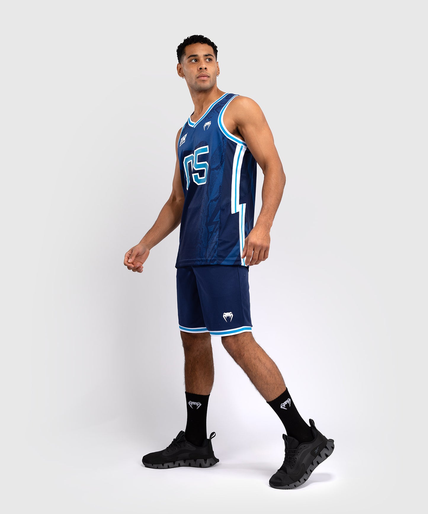 Short de Basket Venum x Top Rank Original pour Hommes - Bleu Marine