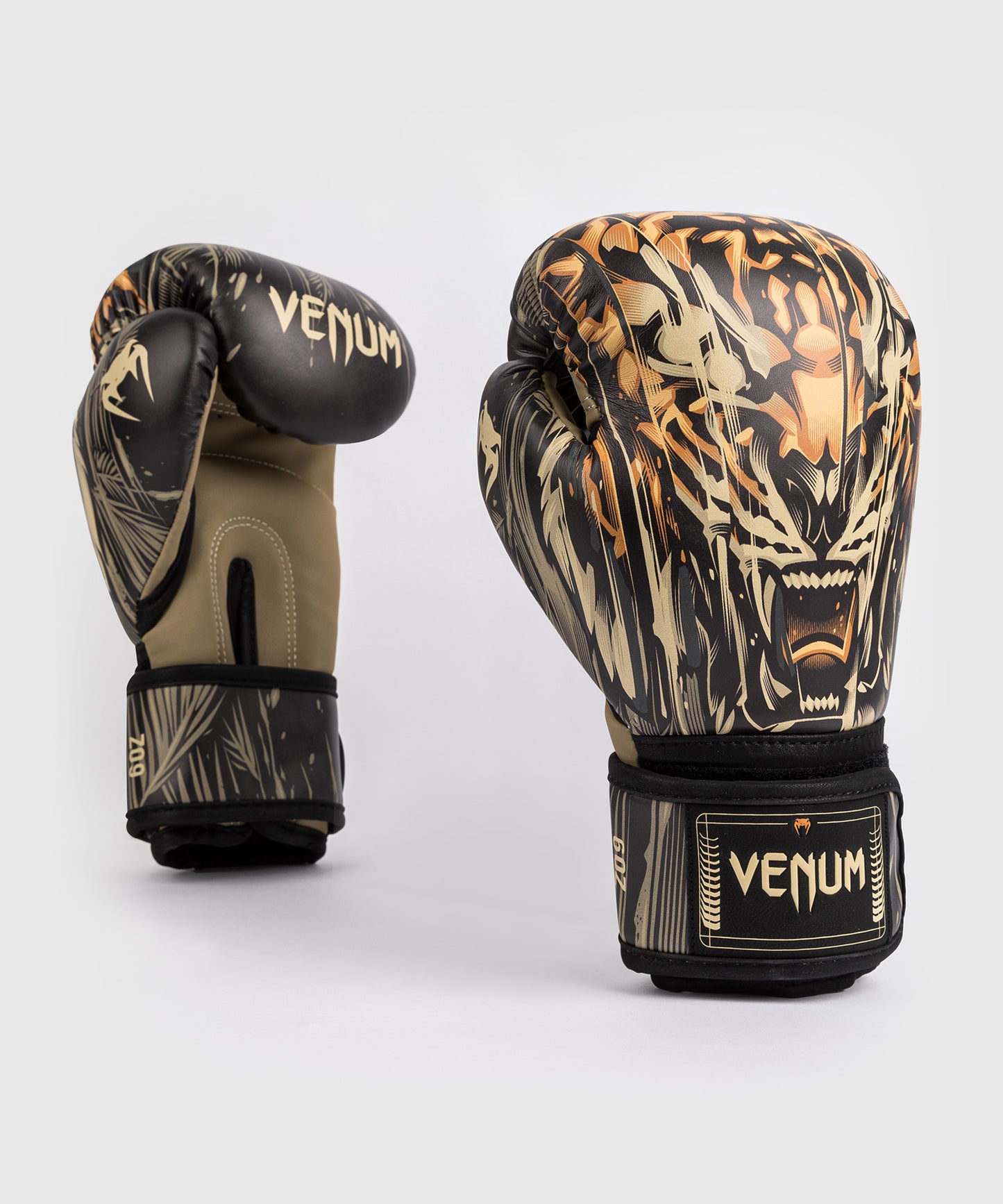 Venum Tiger Guanti da Boxe Bambini - Nero/Arancione Neon