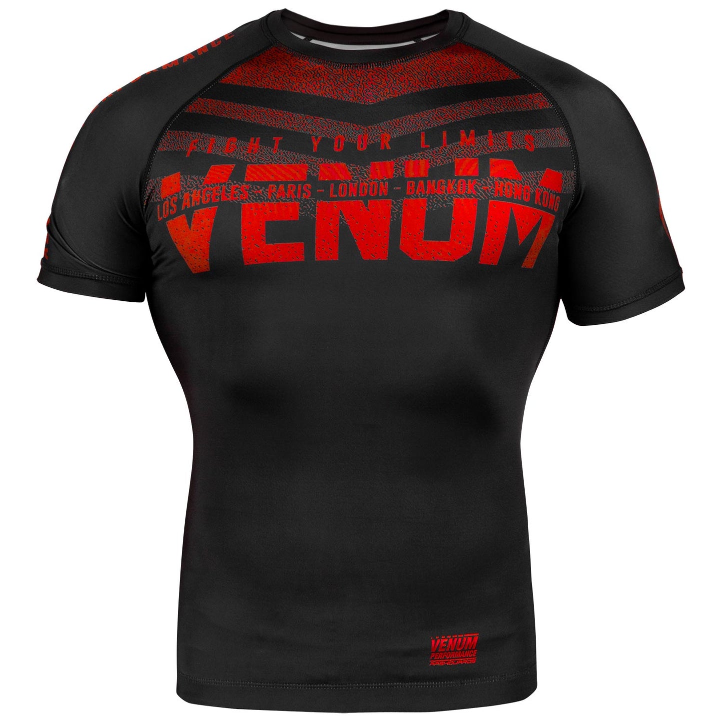 Signature Rashguard Kurzarm - Schwarz/Rot
