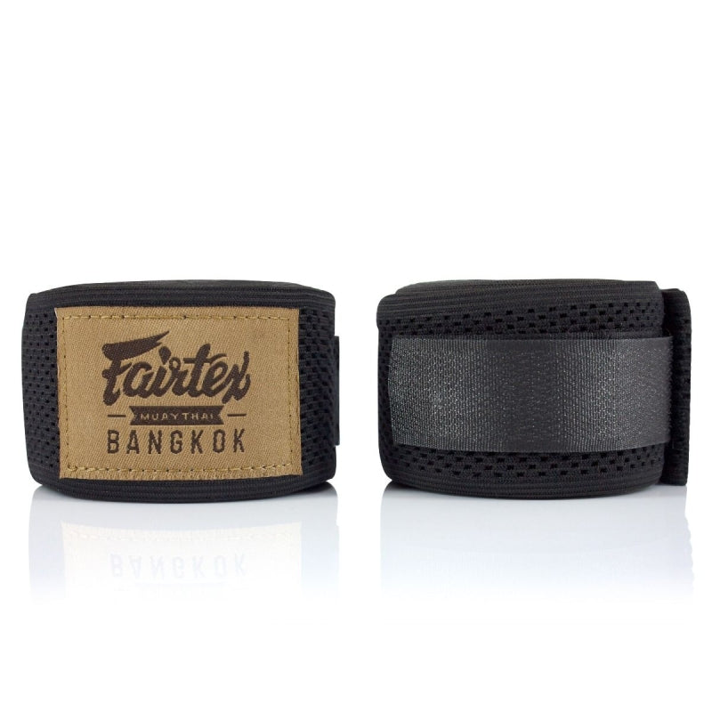 Fairtex Vendas de Boxeo Mesh/Lycra – Negro