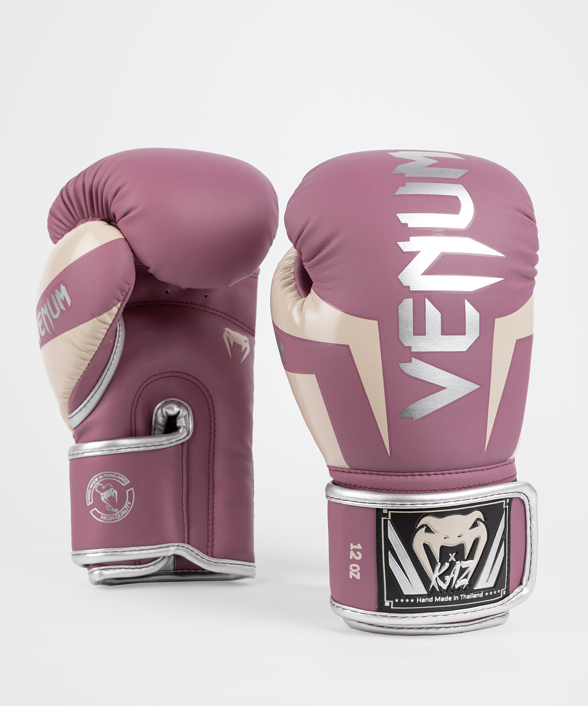 Venum Elite x Kaz Guantes de Boxeo – Orquídea Apagado/Plata