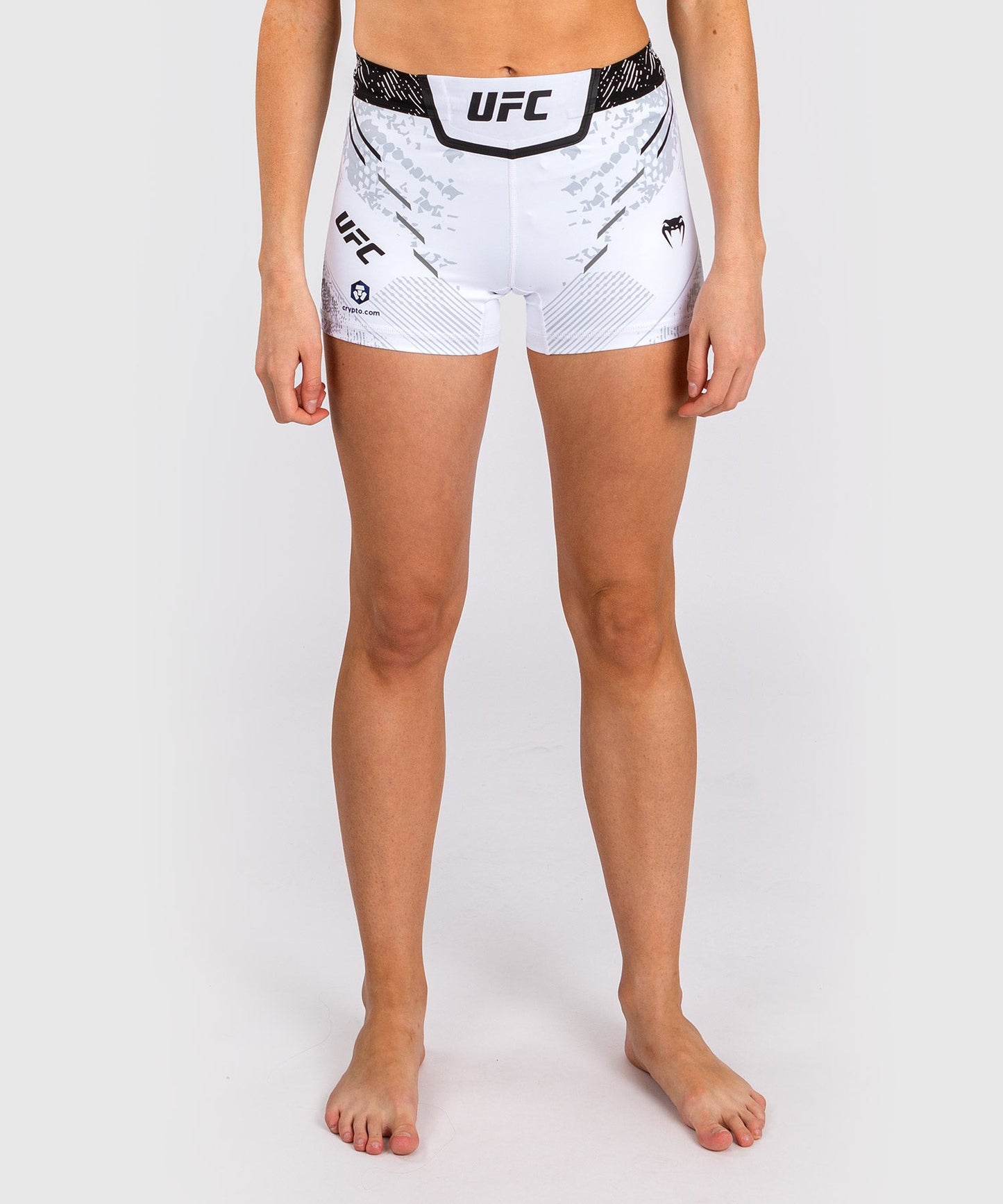 UFC Women's Fit Compression Short Adrenaline by Venum Authentic Fight Night - White