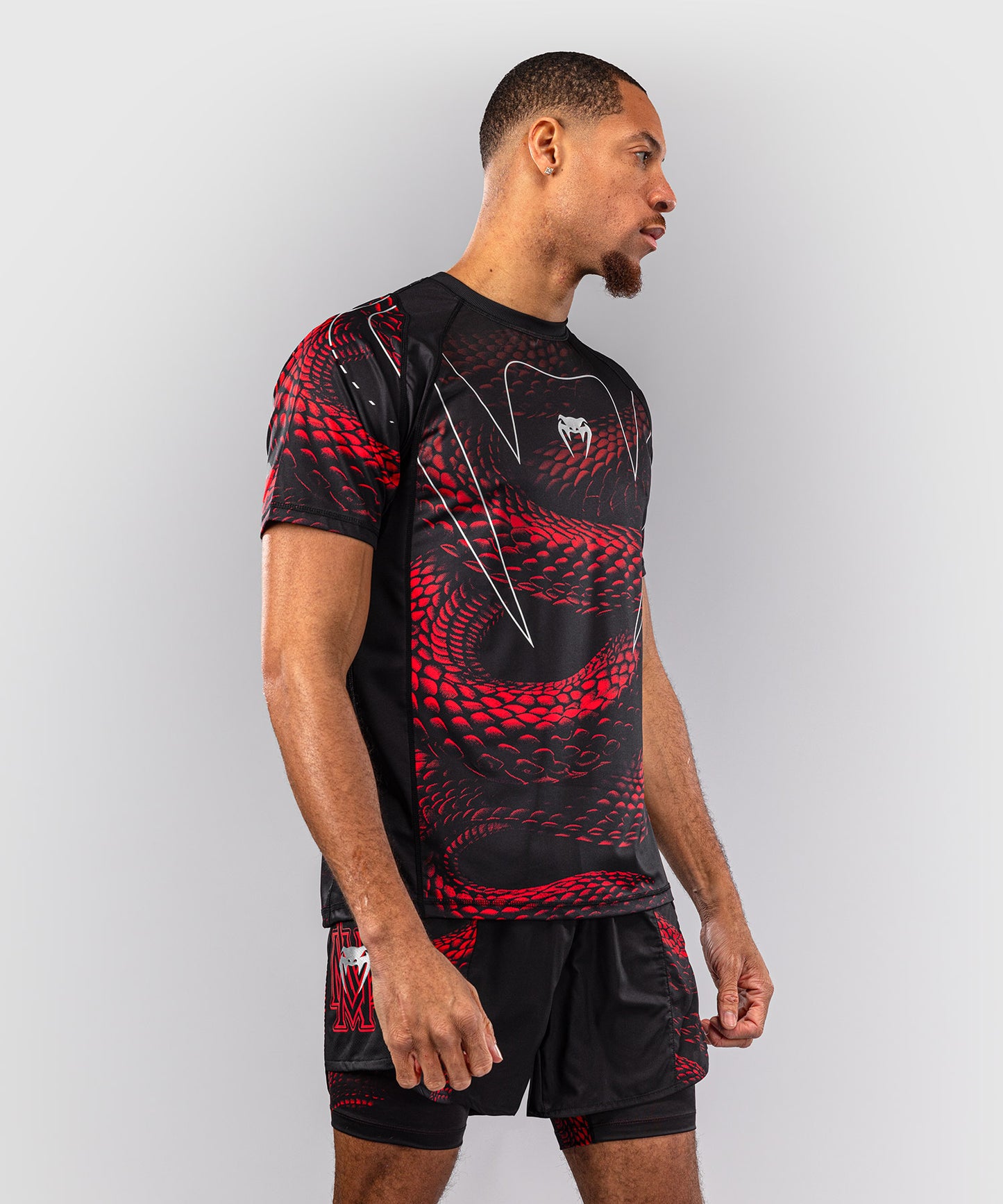 Venum Matupa Dry-Tech-T-Shirt - Schwarz/Rot/Silber