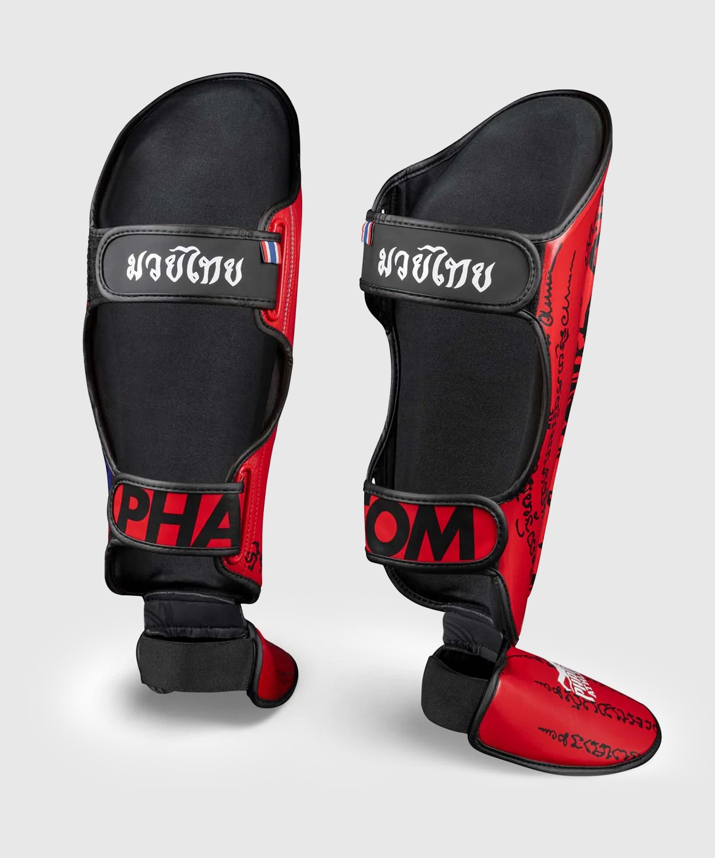 Phantom Athletics Muay Thai Espinilleras - Rojo