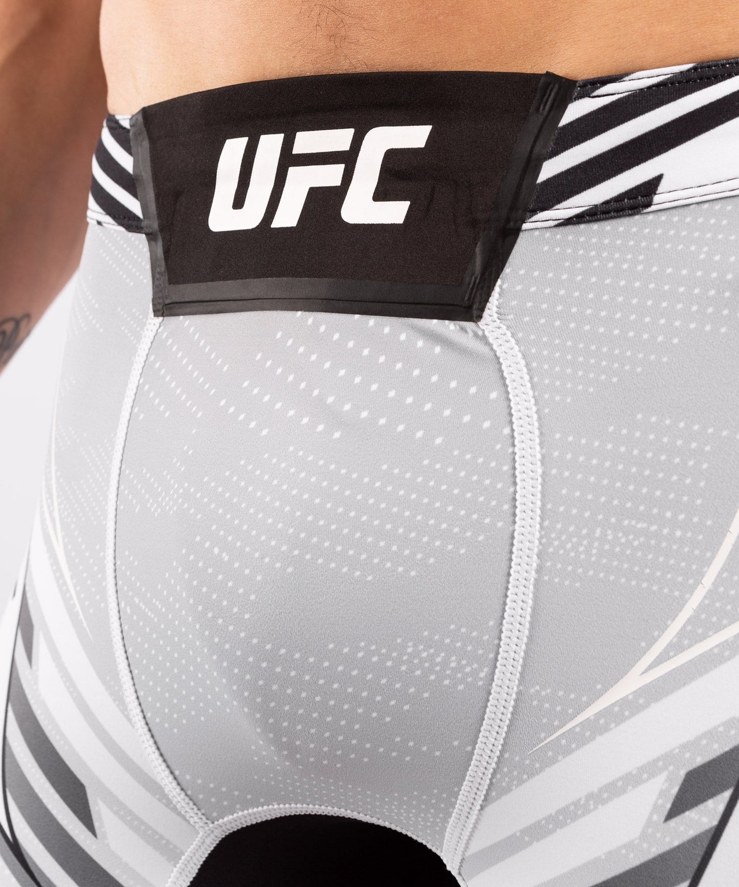 Men's UFC Venum Authentic Fight Night Compression Short - Long Cut - White