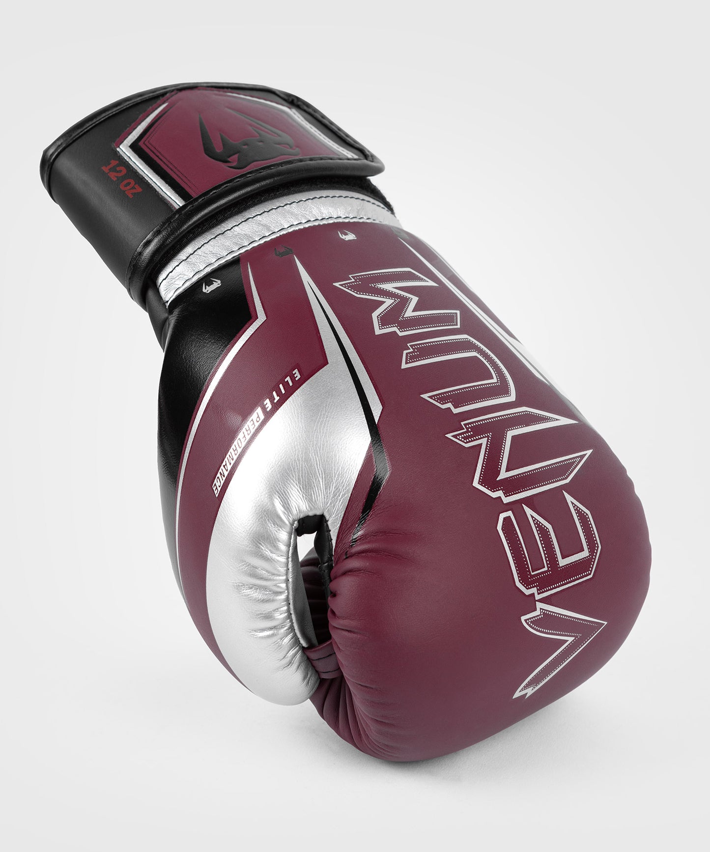 Venum Elite Evo Boxhandschuhe - Burgund/Silber