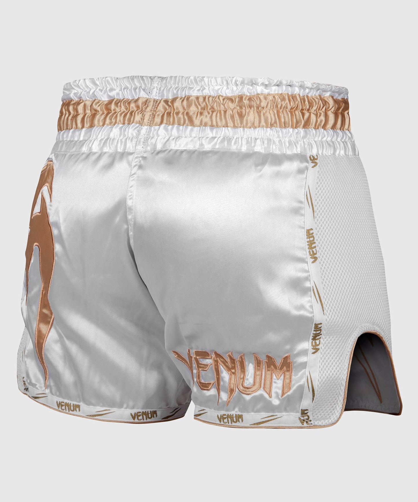 Venum Giant Muay Thai Short - White/Gold - Exclusive