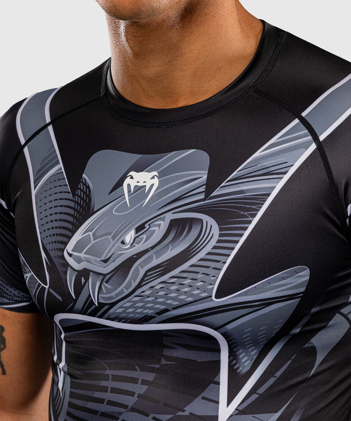 Rashguard manches courtes Venum Crimson Viper 2.0 - Noir/Gris