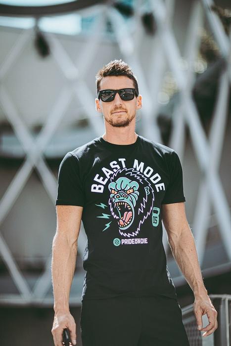 T-shirt Pride Or Die Beast Mode - Noir