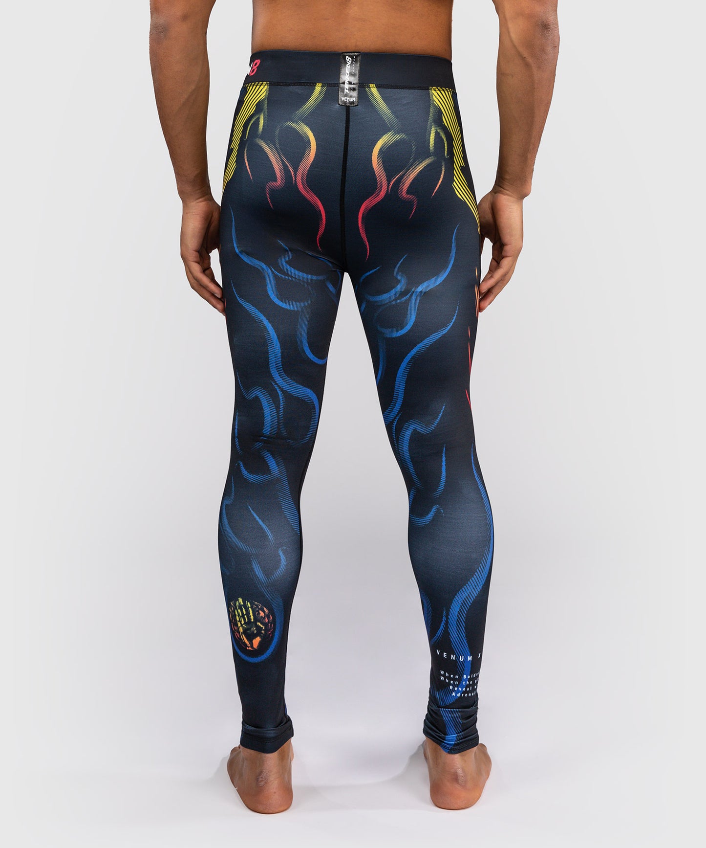 Venum x TEKKEN 8 Spats - Yoshimitsu - Schwarz/Orange