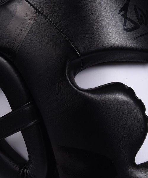 8 Weapons Unlimited Casco de Boxeo - Negro/Negro