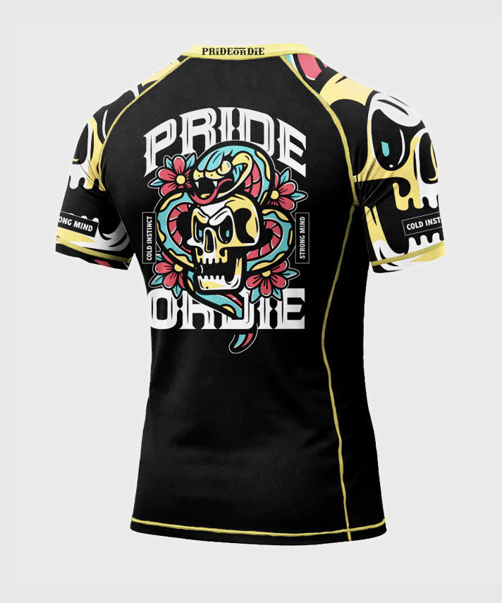 Pride Or Die Cold Instinct Rashguard de Manga Corta - Negro