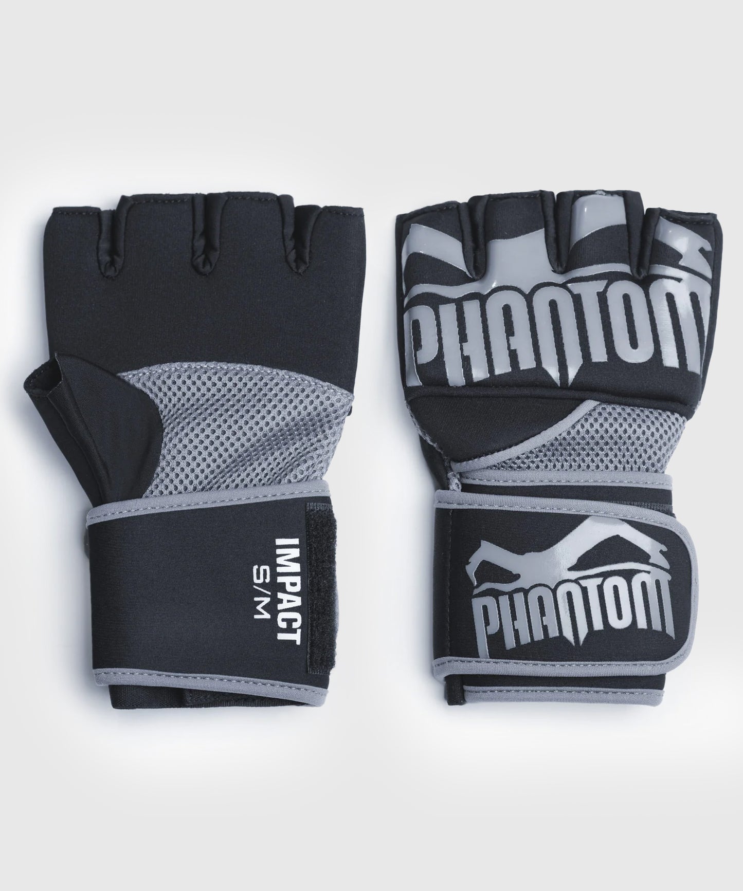 Mitaines de Boxe Neoprène Phantom Athletics Impact Gel - Noir