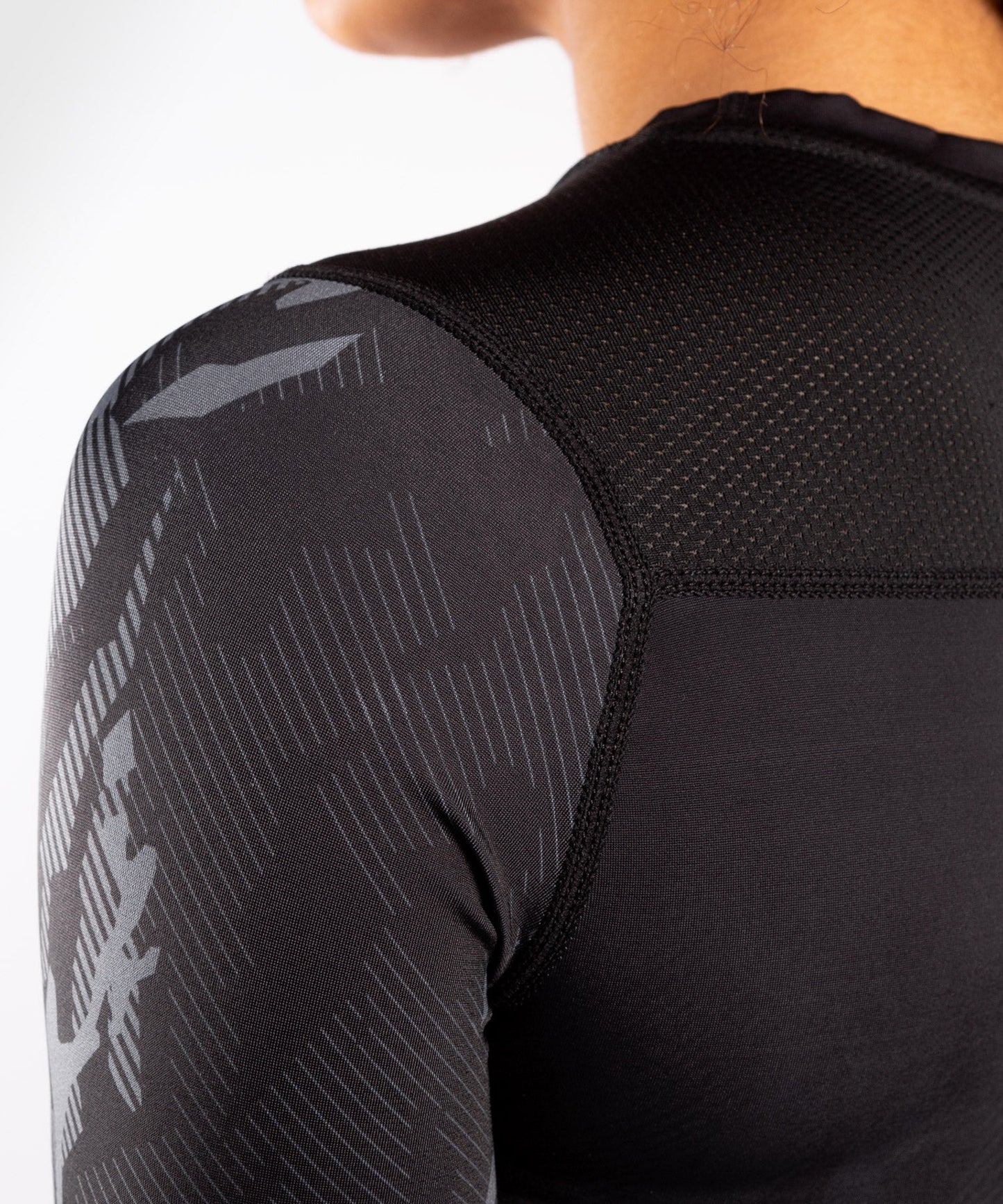 Women's UFC Venum Authentic Fight Week Long Sleeve Compression T-Shirt - Black