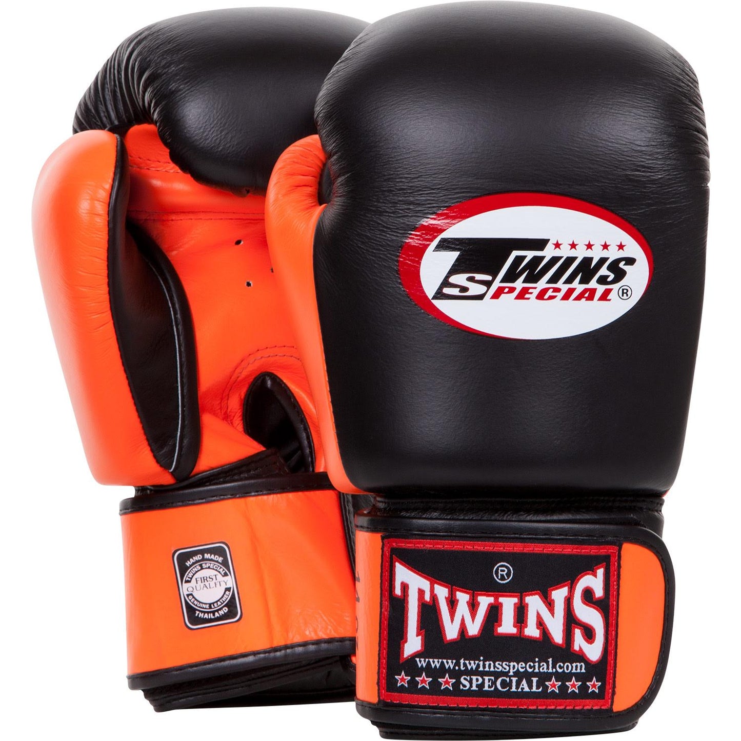 Twins 2 Tone Guantes de Boxeo - Negro/Naranja