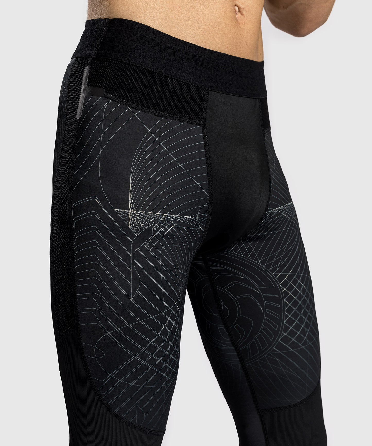 Pantalon de Compression Venum G-Fit Air pour Hommes - Noir Intense/Sable Désert