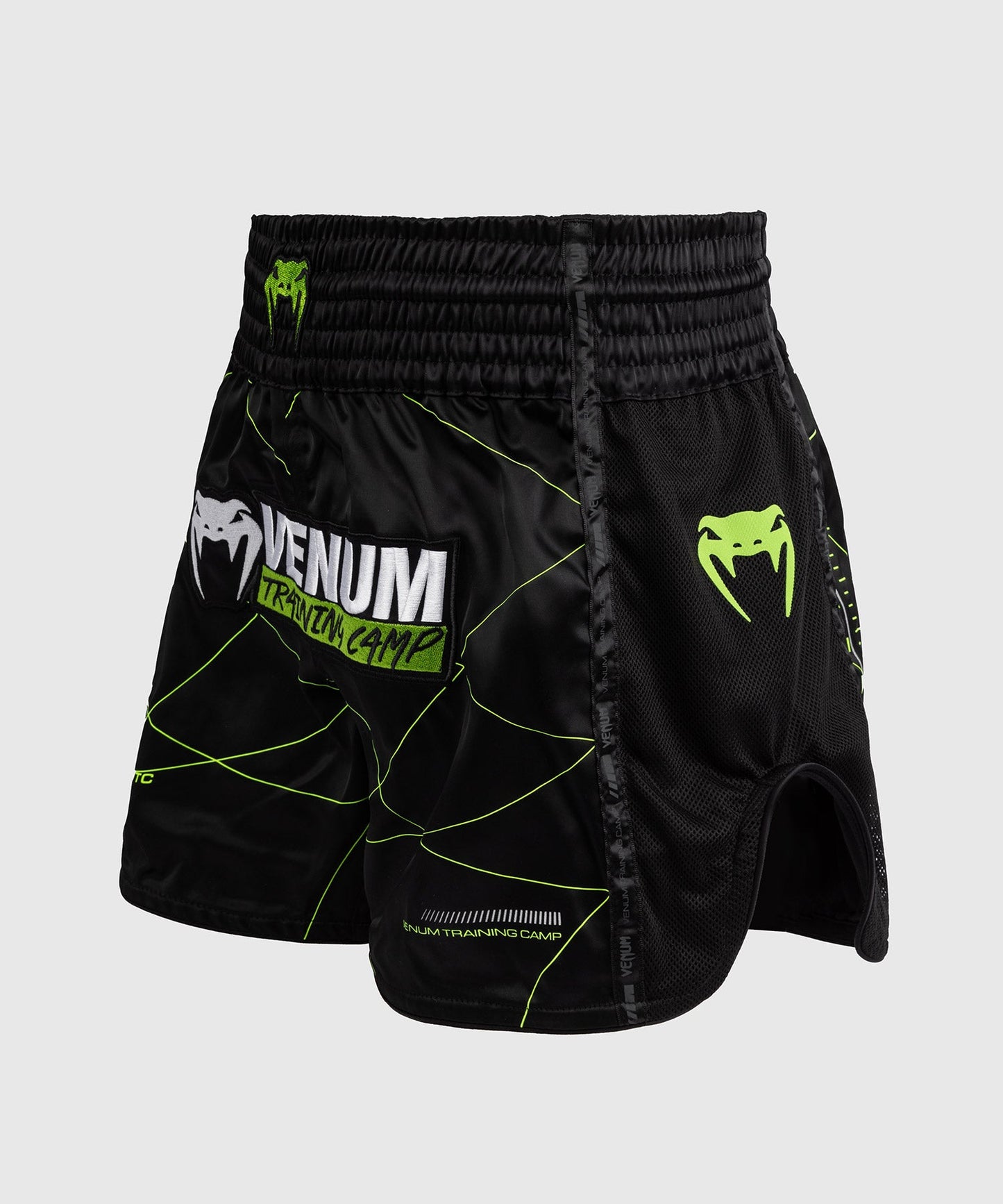 Short de Muay Thai Venum Training Camp 4.0 - Noir/Vert Fluo