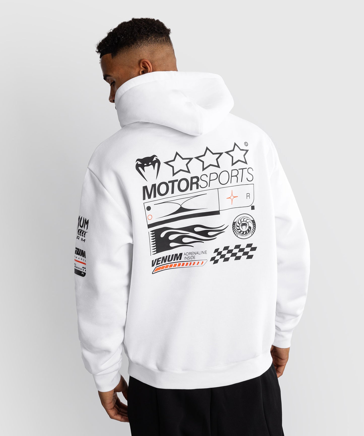 Sweatshirt à Capuche Venum Motorsport - Blanc Neige