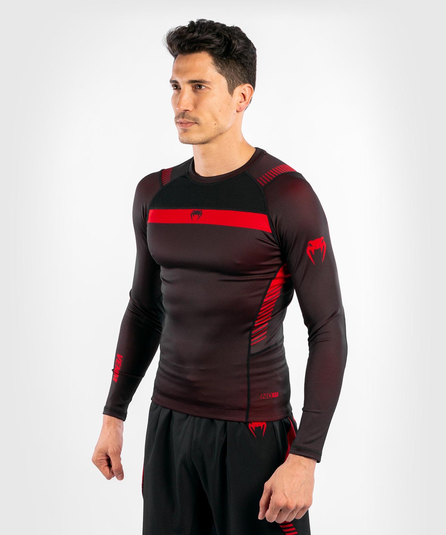Venum NoGi 3.0 Rashguard - Long Sleeves - Black/Red