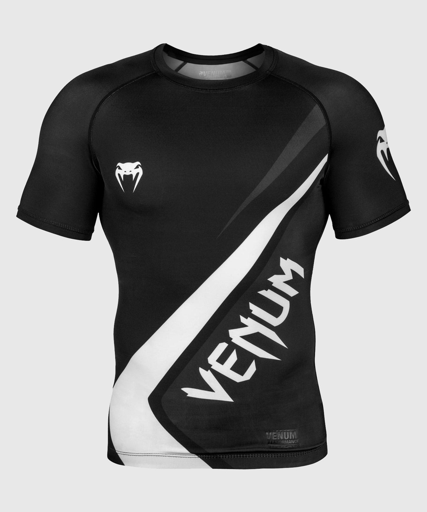 Rashguard Venum Contender 4.0 - Manches courtes - Noir/Gris-Blanc